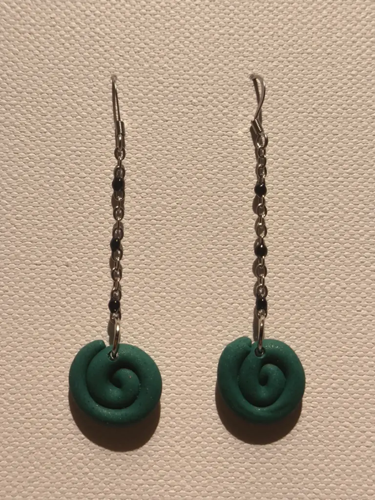 Boucles d'oreilles en pâte Fimo