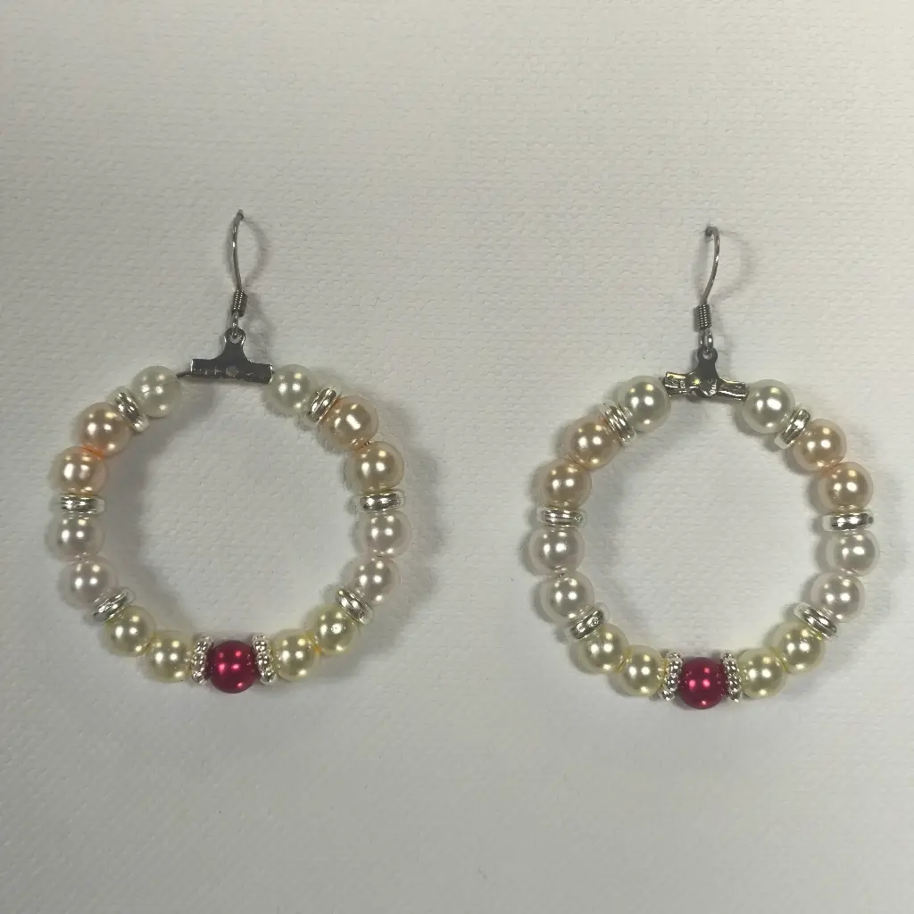 Boucles d'oreilles Fantaisie Perle