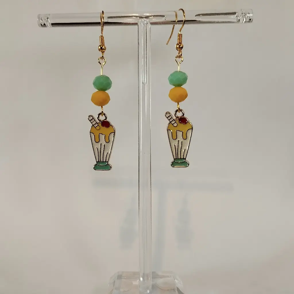 Boucles d'oreilles thème Ananas et Palmier
