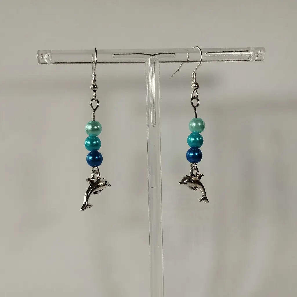 Boucles d'oreilles Fantaisie 3 Perles