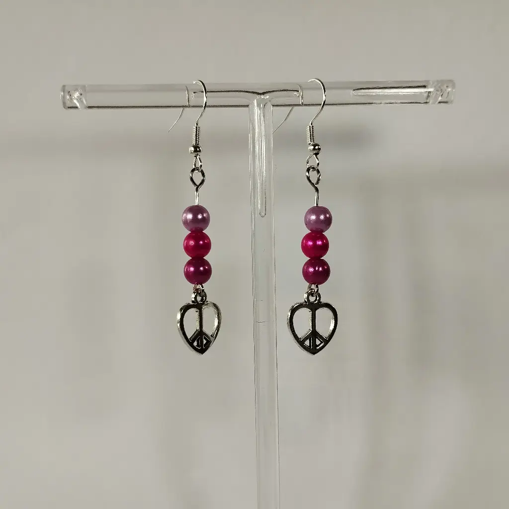 Boucles d'oreilles Fantaisie 3 Perles