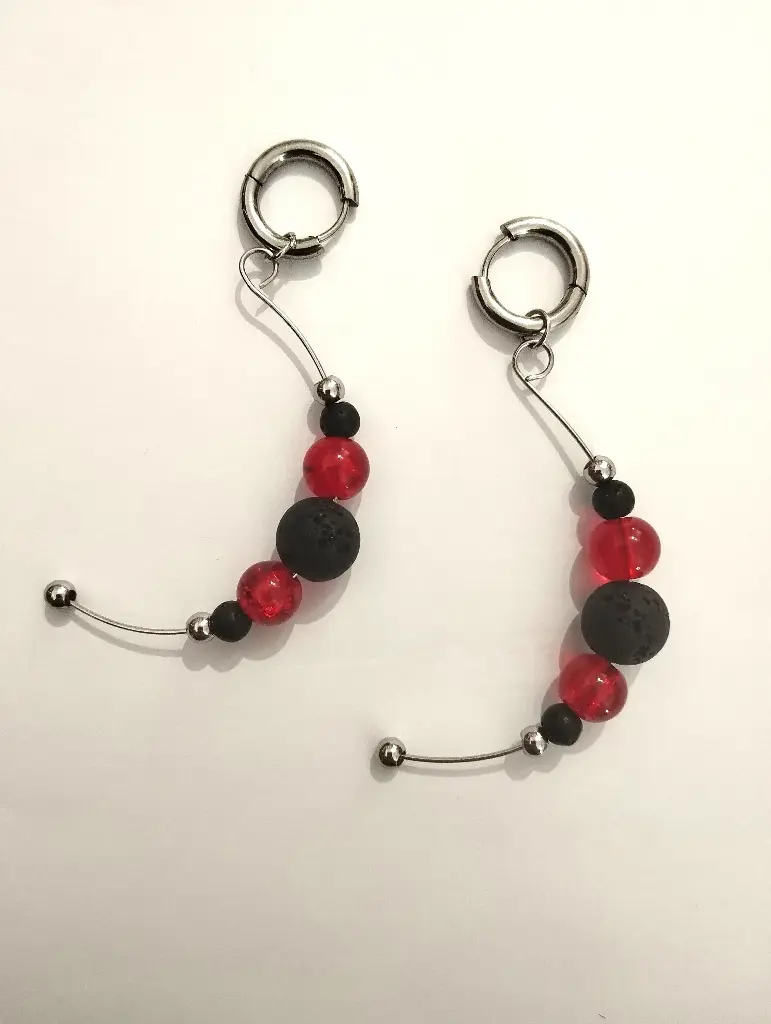 Boucles d'oreilles Pierre de Lave