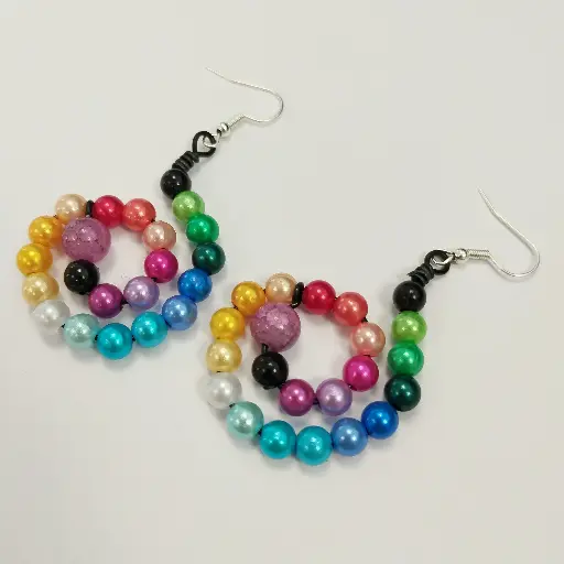 [301] Boucles d'oreilles Fantaisie Perle