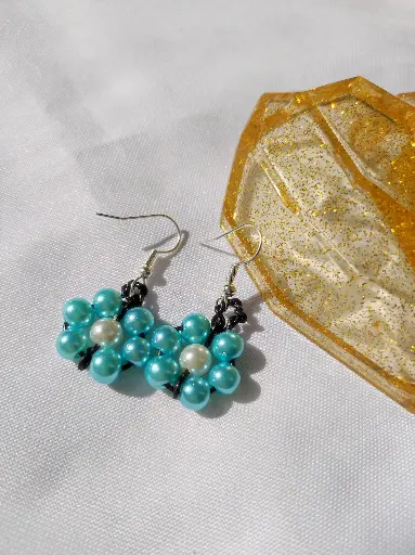 [240d] Boucles d'oreilles Fantaisie thème Fleur