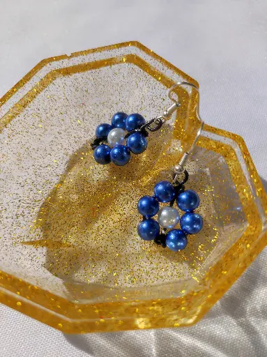 [240e] Boucles d'oreilles Fantaisie thème Fleur