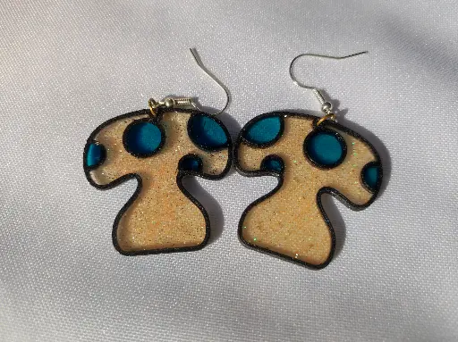 [160] Boucles d'oreilles en Résine et Impression 3D