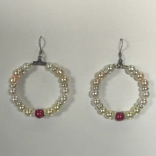 [833] Boucles d'oreilles Fantaisie Perle