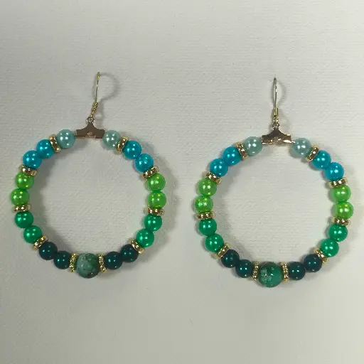 [834] Boucles d'oreilles Fantaisie Perle