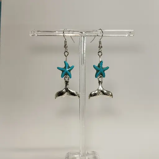 [625] Boucles d'oreilles thème Mer