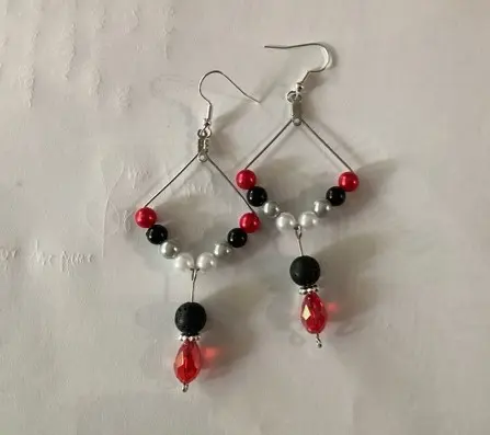 [483] Boucles d'oreilles Fantaisie Perle