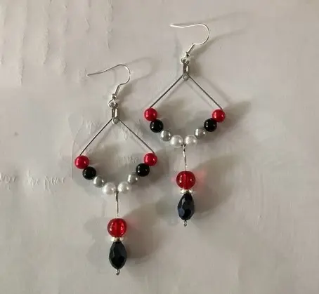 [482] Boucles d'oreilles Fantaisie Perle