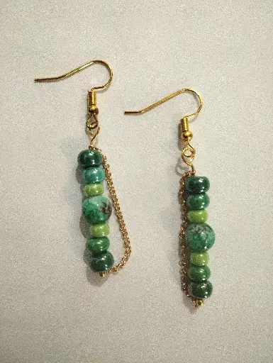 [420b] Boucles d'oreilles Fantaisie Perle